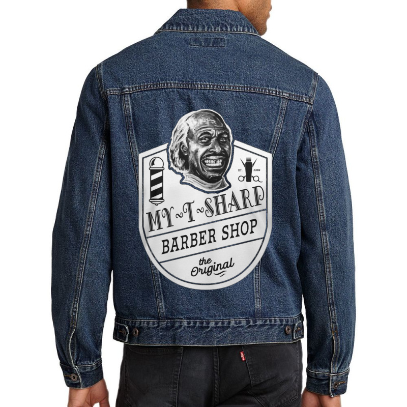 My T Sharp - Barber Shop - Coming To America Men Denim Jacket by Jason Kirschbaum | Artistshot