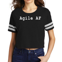 Witty Agile Af Scrum Project Management Funny Pm Coach For Fans Scorecard Crop Tee | Artistshot