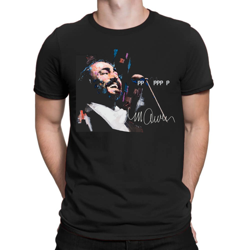 Original Portrait Of Luciano Pavarotti Shirt T-shirt | Artistshot