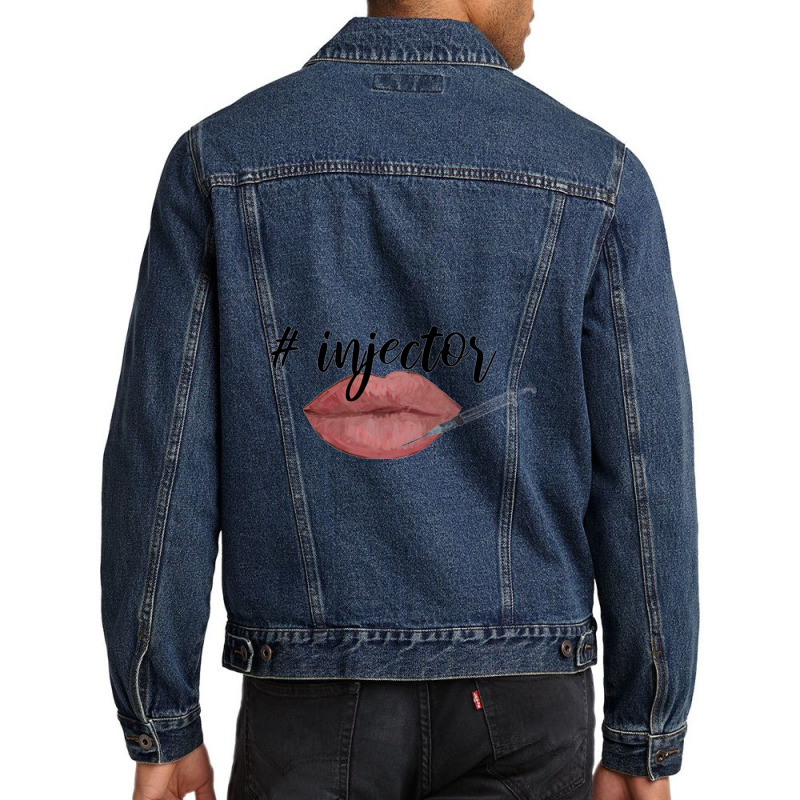 Nurse Injector Lip Filler Injections Cosmetics Tee Men Denim Jacket | Artistshot