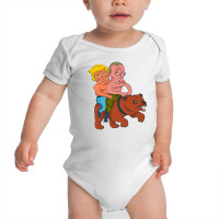 Trump And Putin Riding Bear Baby Bodysuit | Artistshot