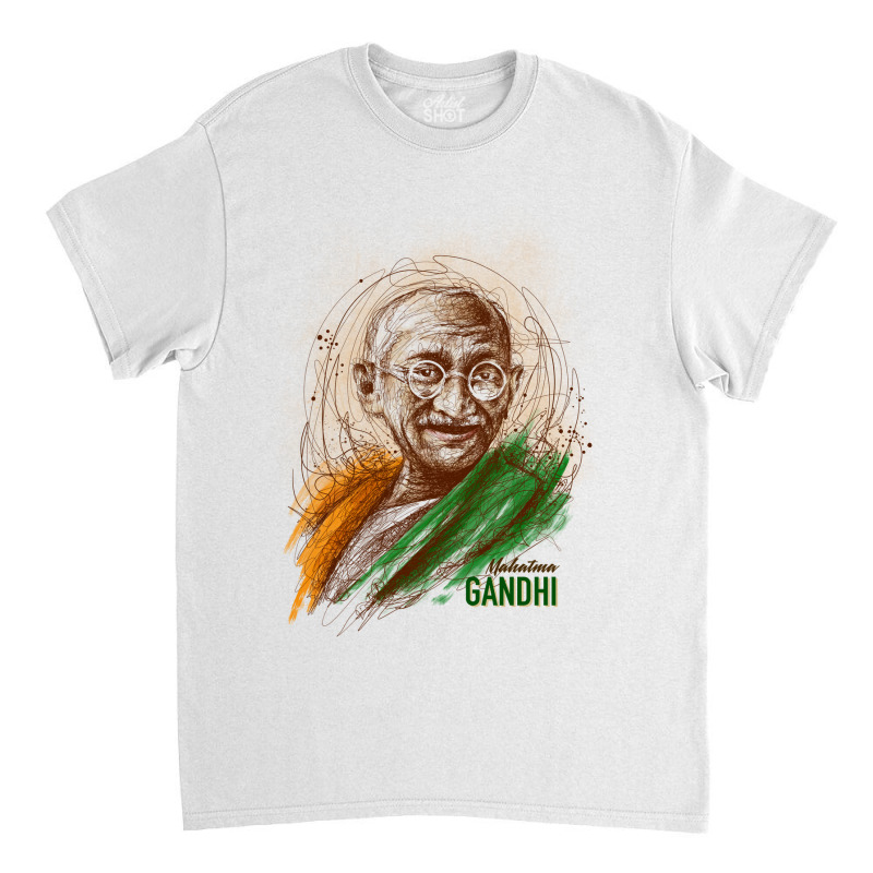 Mahatma Gandhi Jayanti Scribble Art Classic T-shirt | Artistshot