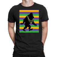 Mardi Gras Bigfoot Sasquatch T-shirt | Artistshot