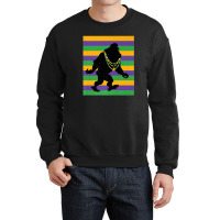 Mardi Gras Bigfoot Sasquatch Crewneck Sweatshirt | Artistshot