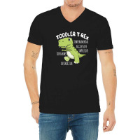 Dinosaur Gift Toddler T-rex Cute Birthday Kids Boys V-neck Tee | Artistshot