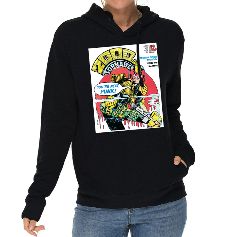 Judge Dredd Dredd Police Mega City Mega City Mega City One Cover Punk  Lightweight Hoodie | Artistshot