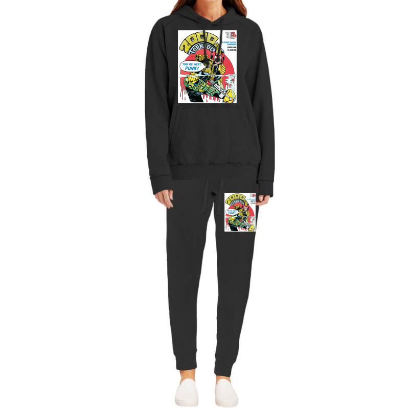 Judge Dredd Dredd Police Mega City Mega City Mega City One Cover Punk  Hoodie & Jogger Set | Artistshot