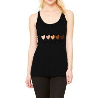 Melanin Hearts Nurse Afro American Black History Month Blm Character V Racerback Tank | Artistshot