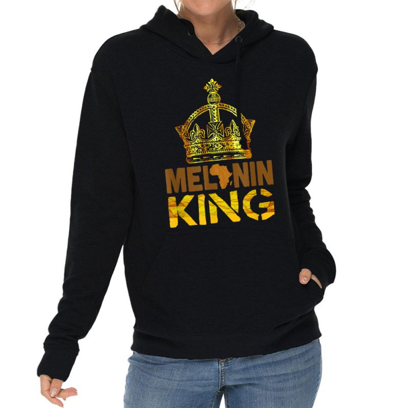 Melanin King  For Men African Black History Month Characters Video Gam Lightweight Hoodie by KhalilDesign | Artistshot