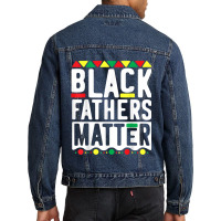 Black Fathers Matter  For Men Dad History Month Characters Video Game Men Denim Jacket | Artistshot