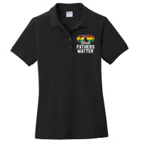 Black Fathers Matter Dad History Month Husband Dope Leader Character V Ladies Polo Shirt | Artistshot