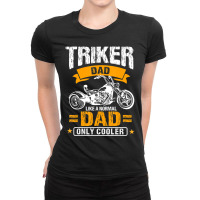 Cool Triker Dad Tricycle Father Ladies Fitted T-shirt | Artistshot