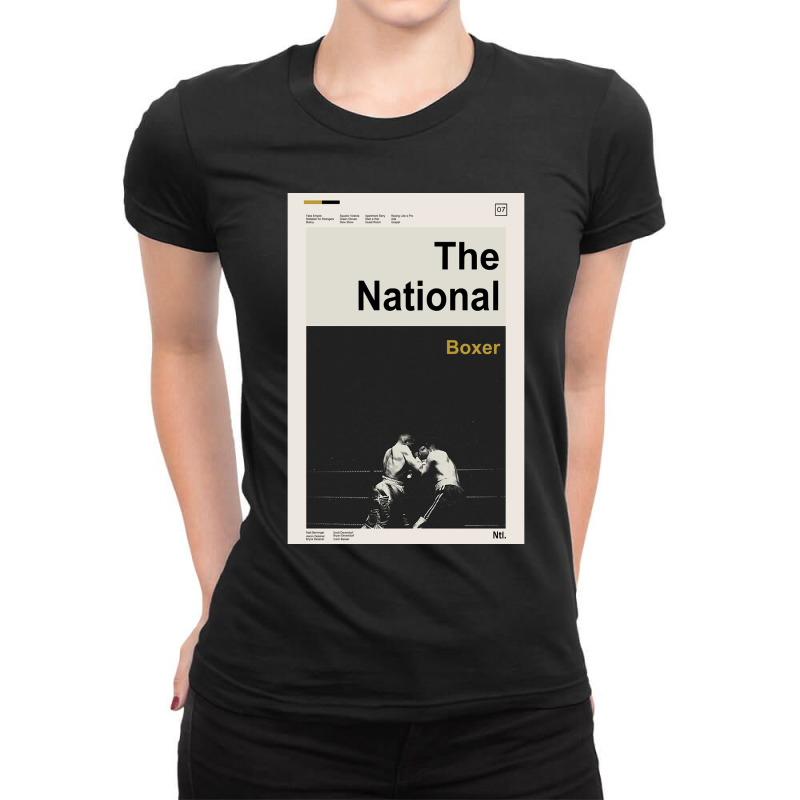 The National Boxer Ladies Fitted T-Shirt by cm-arts | Artistshot