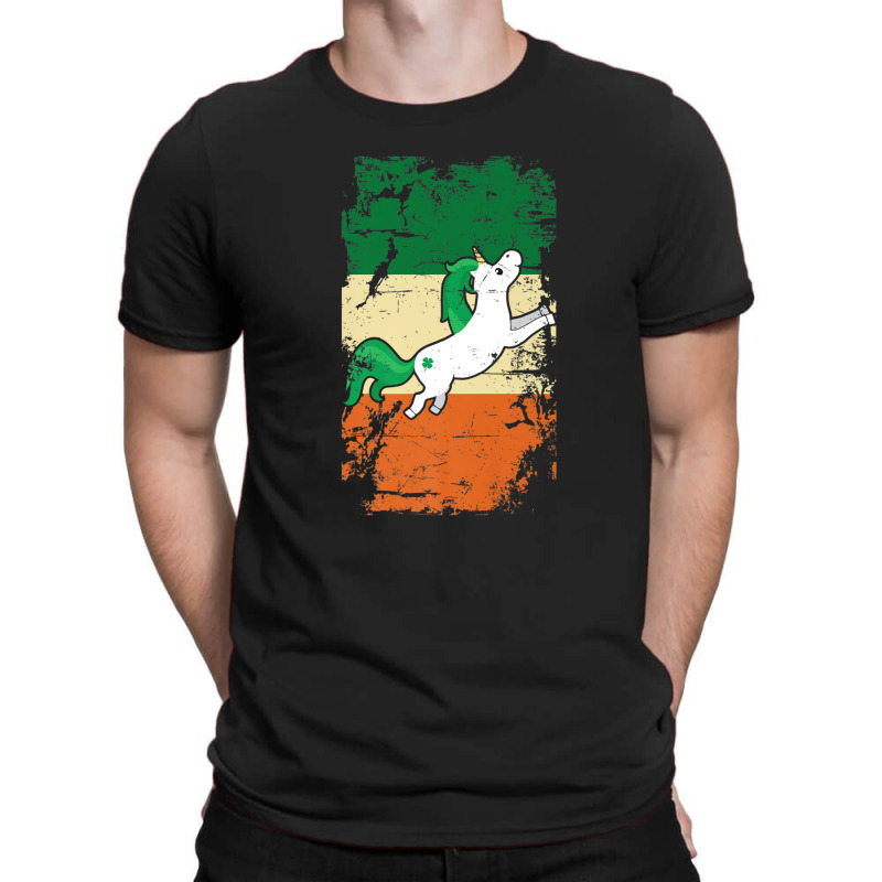 Distressed Irish Flag St Patrick - Unicorn Tee T-shirt | Artistshot