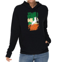 Distressed Irish Flag St Patrick - Unicorn Tee Lightweight Hoodie | Artistshot