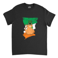 Distressed Irish Flag St Patricks Cat Tee Classic T-shirt | Artistshot