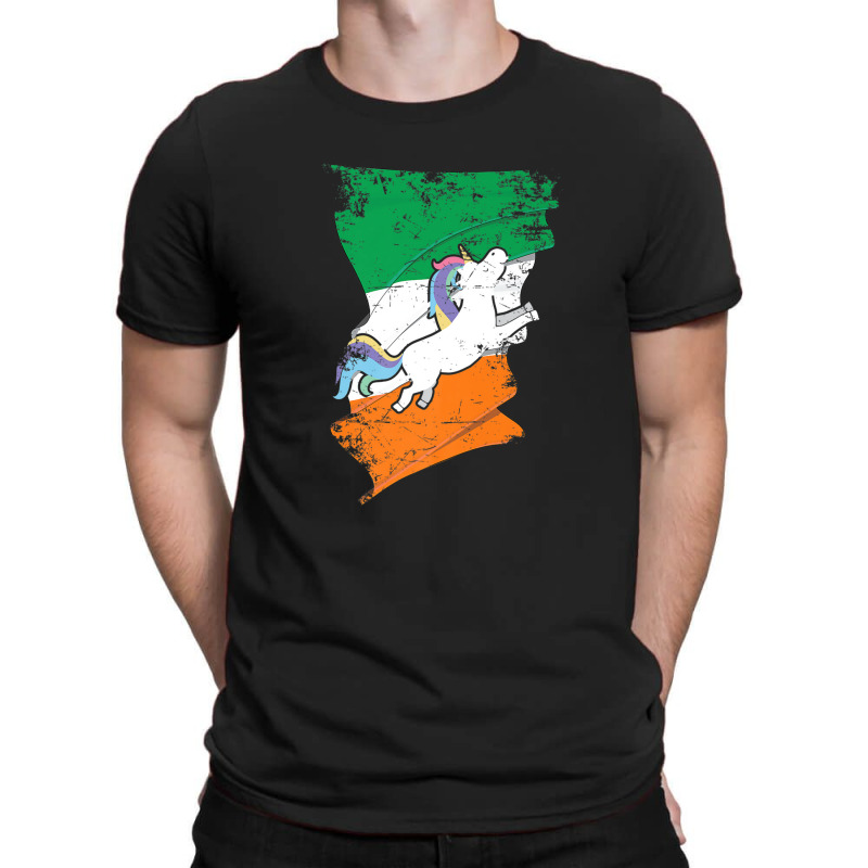 Distressed Irish Flag St Patricks Unicorn Tee T-shirt | Artistshot