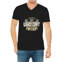 Expression Tees Who Dat Nation New Orleans Shirt V-neck Tee | Artistshot