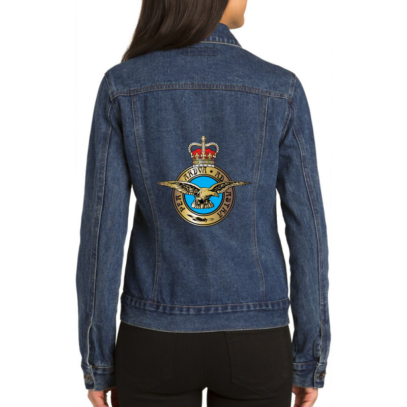 Royal Air Force Per Ardua Ad Astra Insignia Ladies Denim Jacket | Artistshot