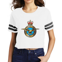 Royal Air Force Per Ardua Ad Astra Insignia Scorecard Crop Tee | Artistshot