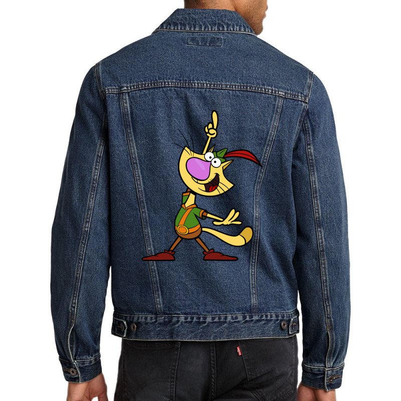 Nature Cat Character Men Denim Jacket | Artistshot