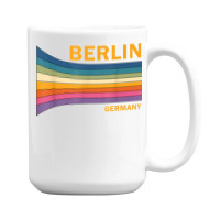 Retro Vintage 70s Berlin Germany 15 Oz Coffee Mug | Artistshot