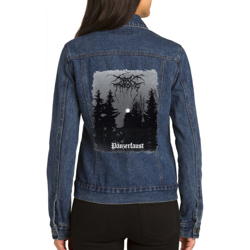 Darkthrone Panzerfaust Album Cover Classic Ladies Denim Jacket by cm-arts | Artistshot