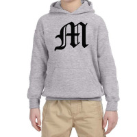 Initial M Youth Hoodie | Artistshot