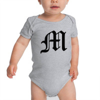 Initial M Baby Bodysuit | Artistshot