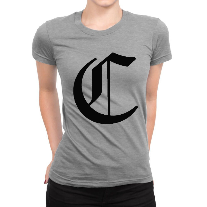 Initial C Ladies Fitted T-Shirt by cm-arts | Artistshot