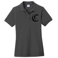 Initial C Ladies Polo Shirt | Artistshot