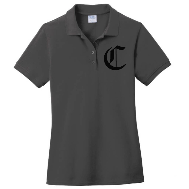 Initial C Ladies Polo Shirt by cm-arts | Artistshot