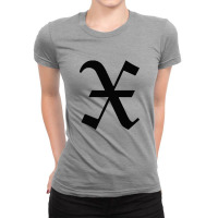 Initial X Ladies Fitted T-shirt | Artistshot