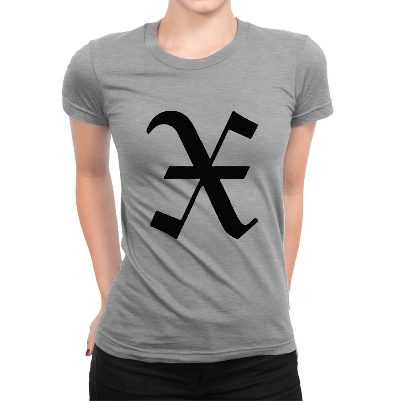 Initial X Ladies Fitted T-Shirt by cm-arts | Artistshot