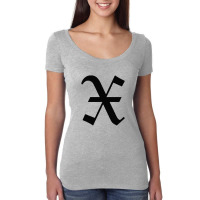 Initial X Women's Triblend Scoop T-shirt | Artistshot