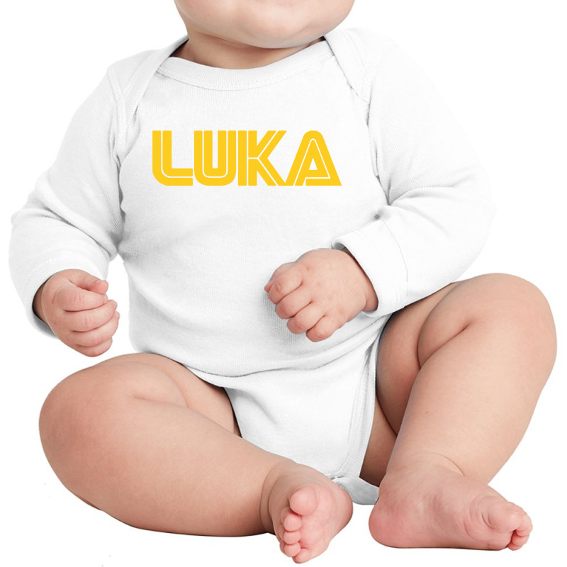 Team Luka Basketball Long Sleeve Baby Bodysuit | Artistshot