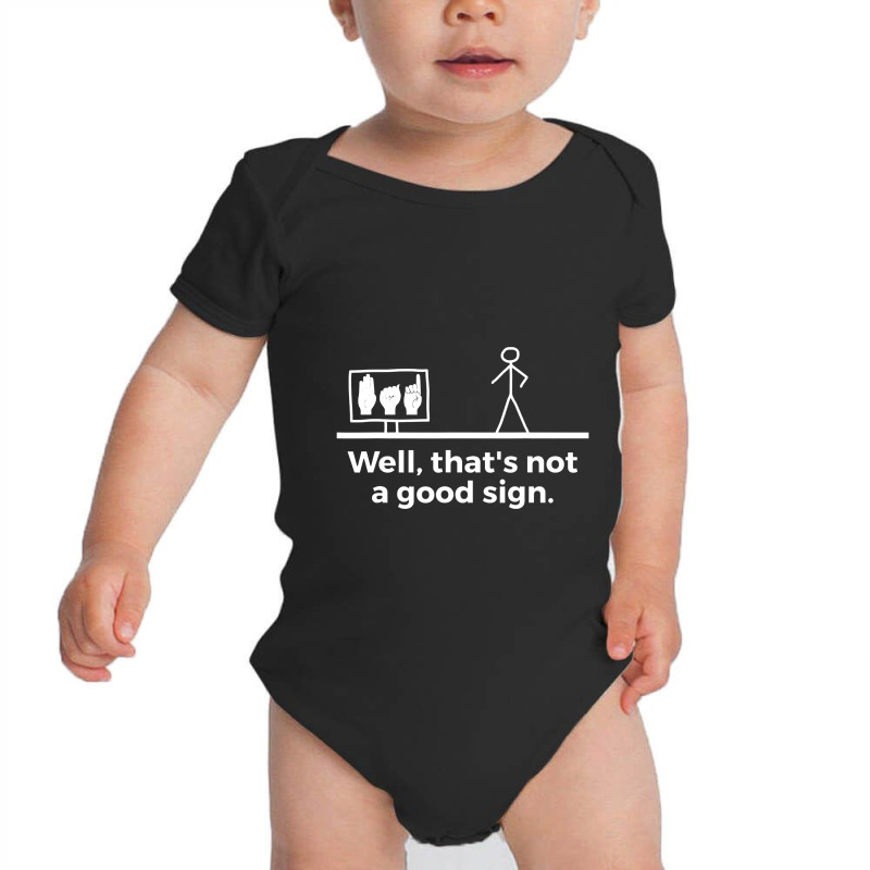 Funny Asl American Sign Language Baby Bodysuit by cm-arts | Artistshot