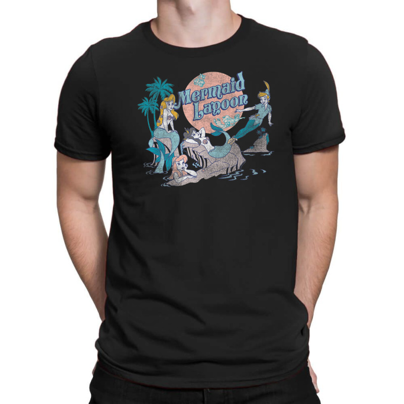 Peter Pan Distressed Mermaid Lagoon T-shirt | Artistshot