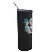 Peter Pan Distressed Mermaid Lagoon Skinny Tumbler | Artistshot