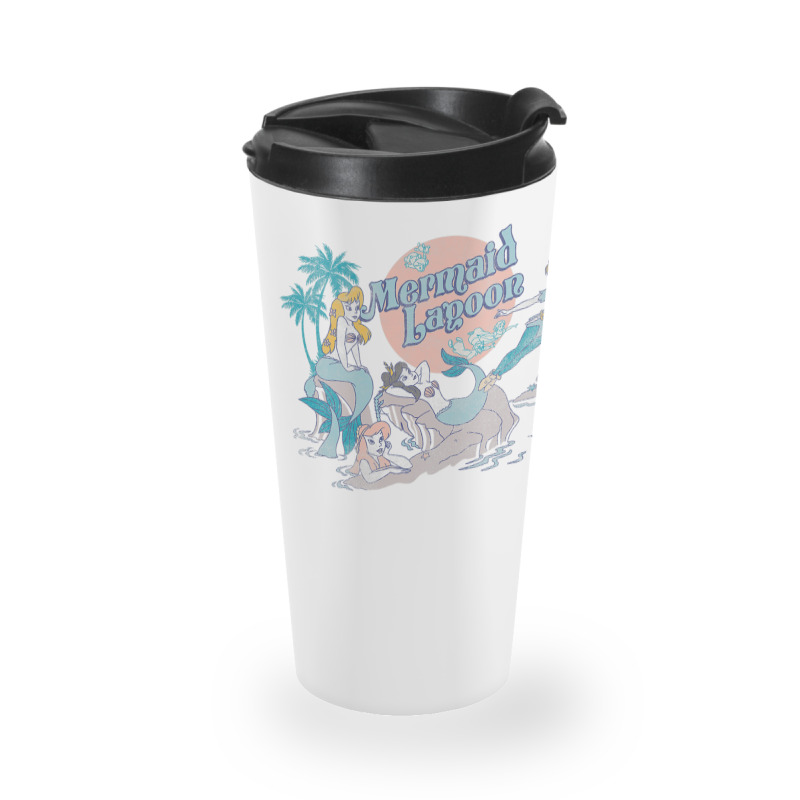 Peter Pan Distressed Mermaid Lagoon Travel Mug | Artistshot