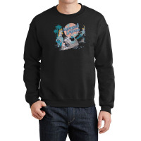 Peter Pan Distressed Mermaid Lagoon Crewneck Sweatshirt | Artistshot