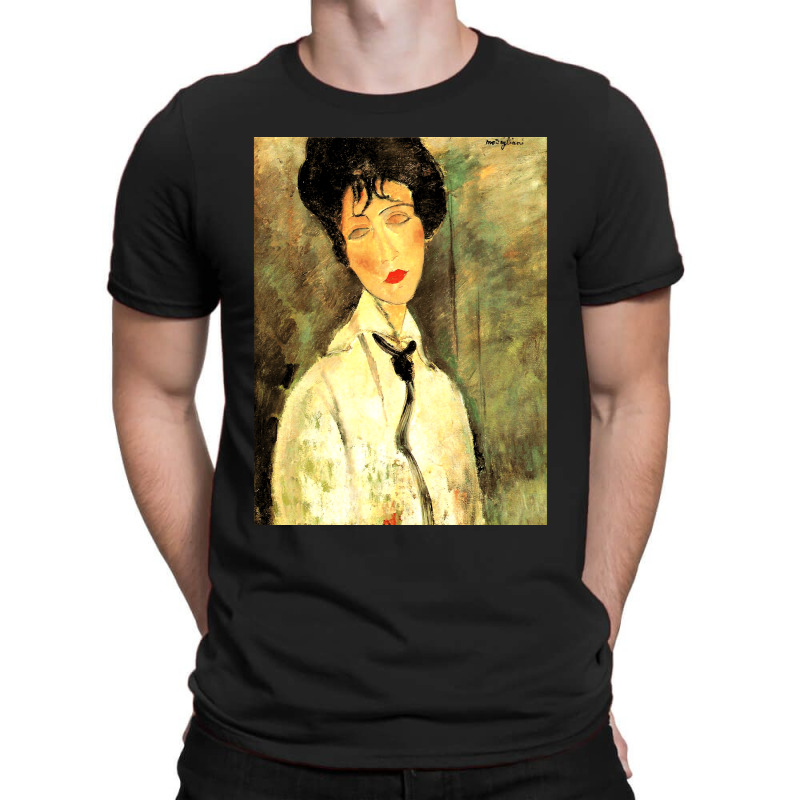 Amedeo Modigliani Woman With Black Cravat Classic T-Shirt by cm-arts | Artistshot