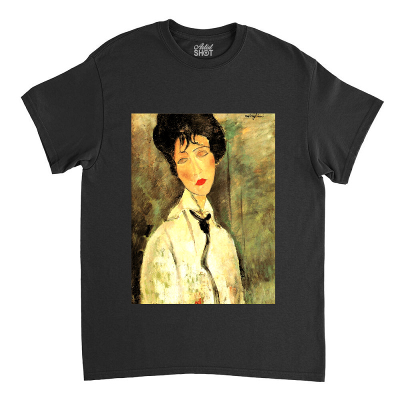 Amedeo Modigliani Woman With Black Cravat Classic Classic T-shirt by cm-arts | Artistshot