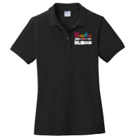 Back To School Maestra Bilingue Cute Funny Spanish Teacher Ladies Polo Shirt | Artistshot