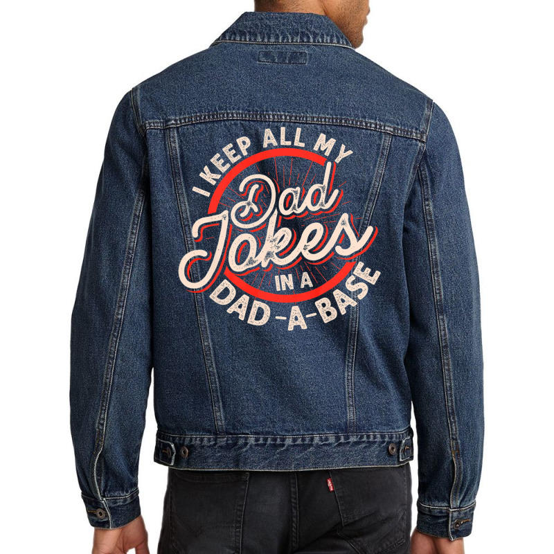 Dad Jokes Programmer Dad Nerdy Father Database Geeky Men Denim Jacket by Jerhogen528 | Artistshot