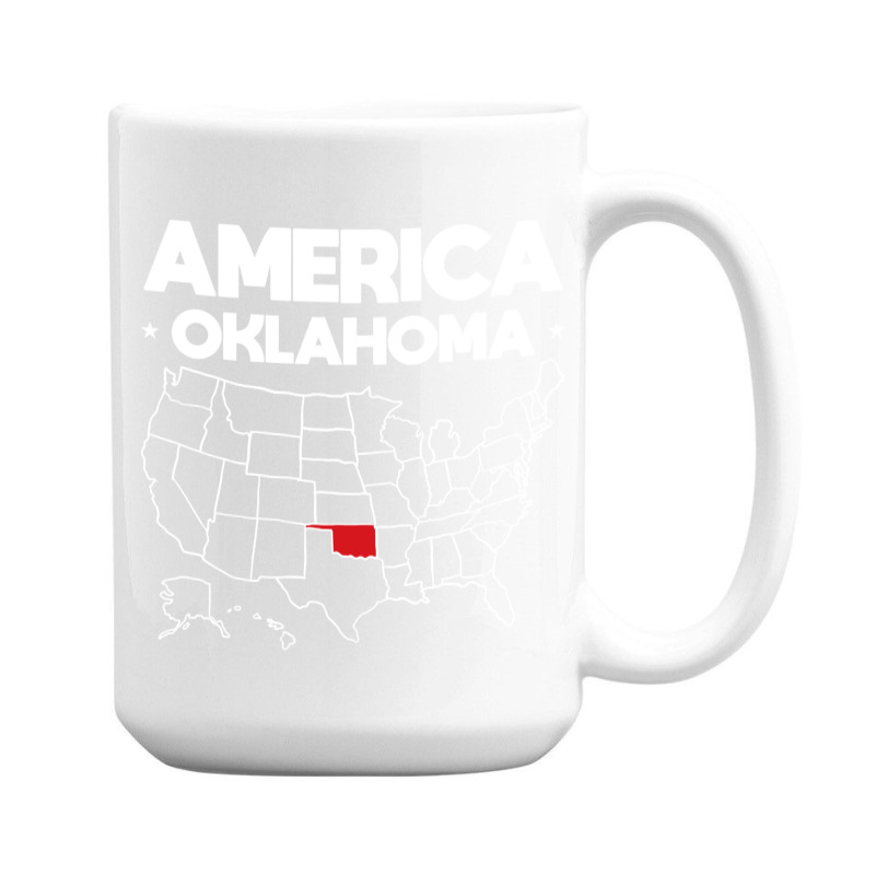 Usa Oklahoma, Usa Oklahoma Vintage, Usa Oklahoma Art, Usa Oklahoma Pai 15 Oz Coffee Mug | Artistshot