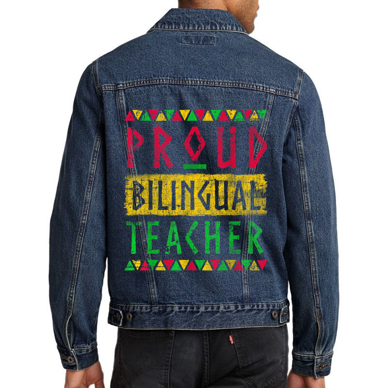 Cool Bilingual Teacher Giffor Black History Month Gifts Women Men Denim Jacket by RoyDesign | Artistshot