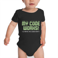 My Code Works, My Code Works Art, My Code Works Vintage, My Code Works Baby Bodysuit | Artistshot