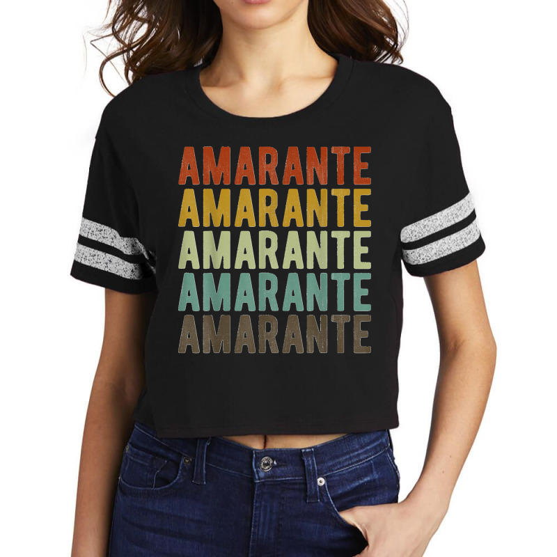 Amarante City Portugal Retro Vintage T Shirt Scorecard Crop Tee by AndreaRomero | Artistshot