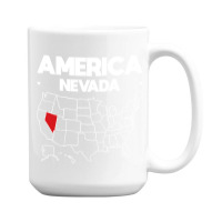 Usa Nevada, Usa Nevada Vintage, Usa Nevada Art, Usa Nevada Painting, U 15 Oz Coffee Mug | Artistshot